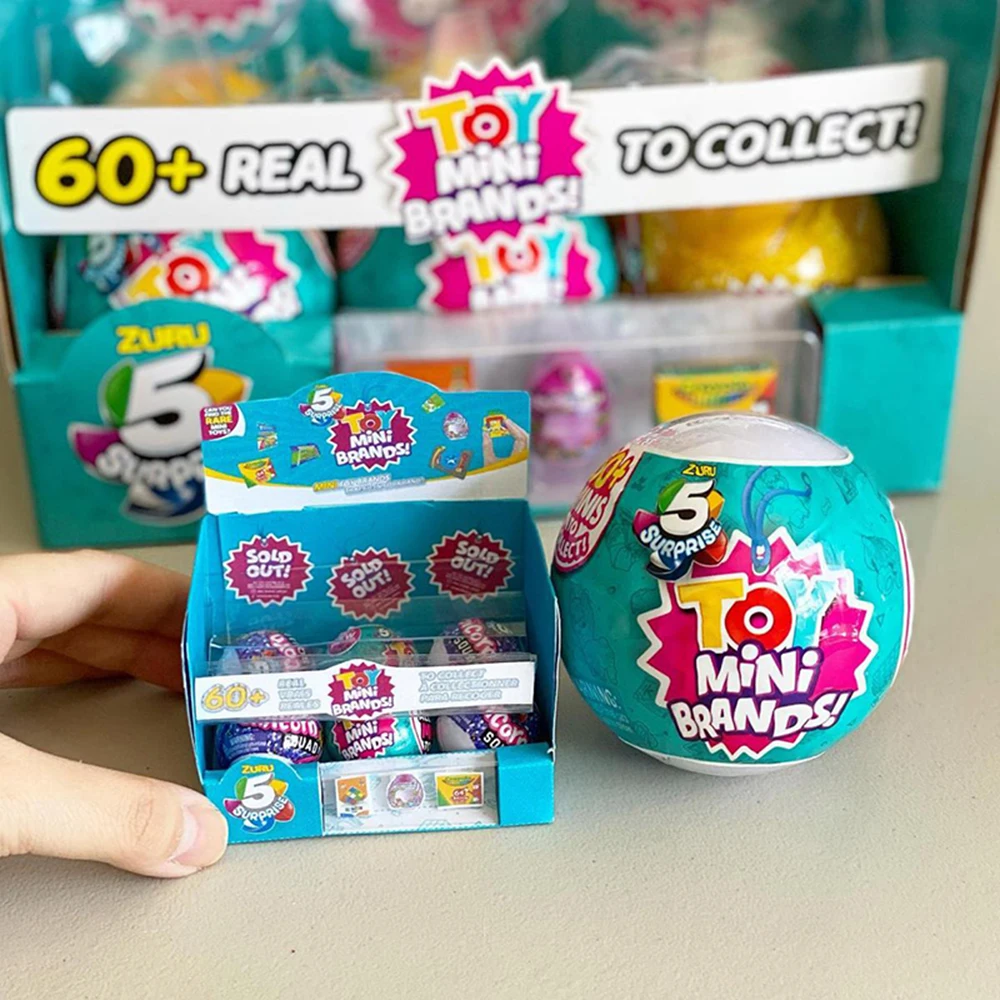 ZURU Surprise Mini Brands Mystery Blind Box Toys Collection Miniature Things Supermarket Cart Snacks Birthday Kid Blind Box Toys