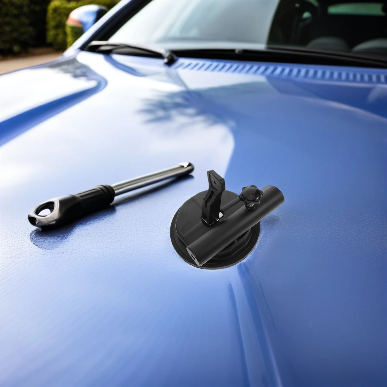 

Universal Vehicle Flagpole Bracket Heavy Duty Suction Cup Flag Holder for Car Truck Rv Window Glass Roof Parties Festivals