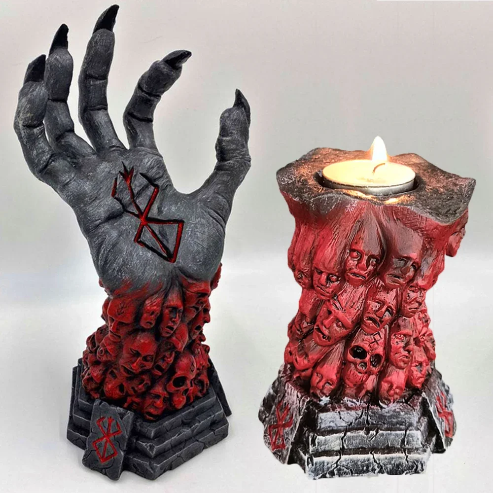 

Witch's Hand Statues Creative Resin Figurines Scary Key Hanging Rack Bag Hangers Home Art Sculpture Statue Halloween Party Decor