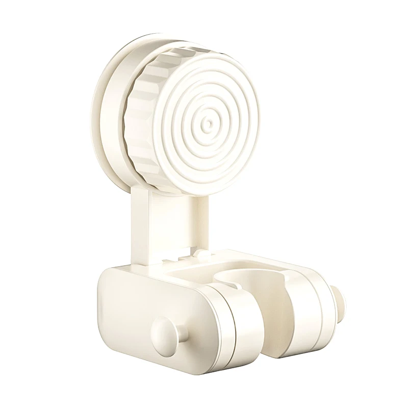 Suction Cup Shower Head Holder Relocatable Adjustable Handheld Sprayer Support Wall Mounted With Hooks Sprayer Fixed Base