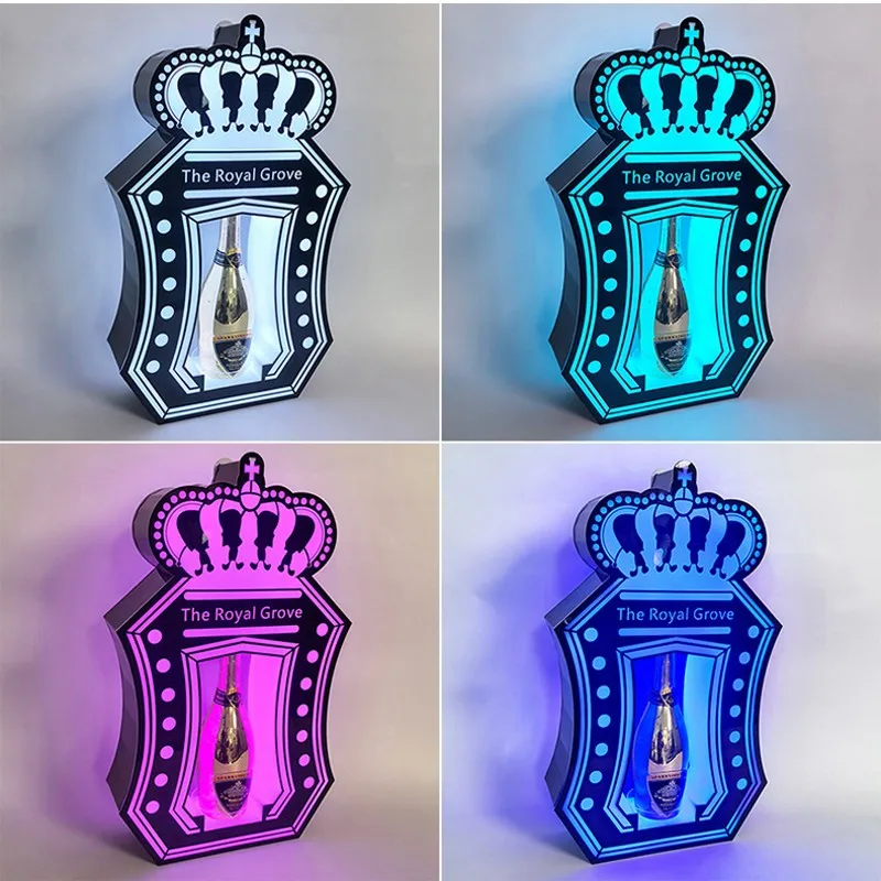 

Rechargeable LED Princess Crown Wine Bottles Presenter VIP SERVICE BOTTLE GLORIFIER HOLDER FOR NIGHT CLUB LOUNGE BAR PARTY