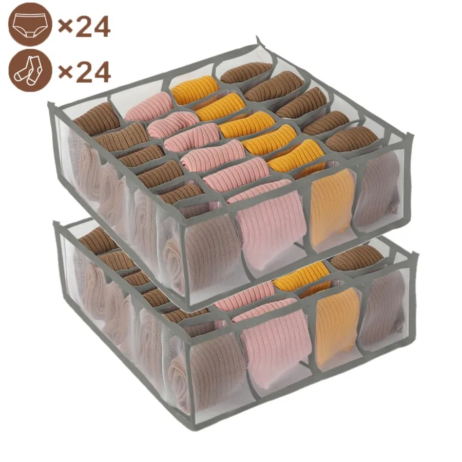 Socks Underwear Organizer Storage Box Wardrobe Organizer For Underwear Belt Socks Organizers Cabinet Drawer Clothes Organizer