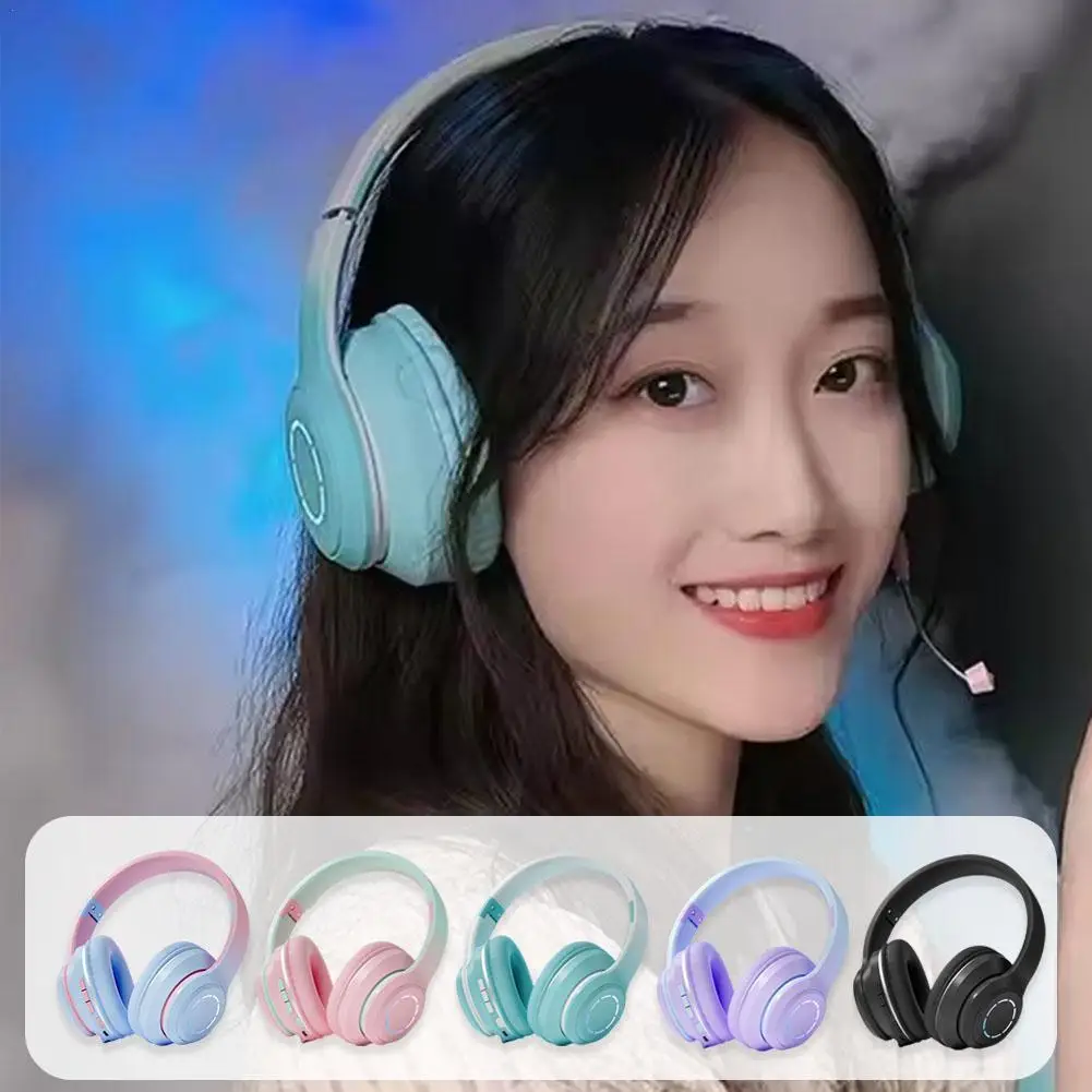 

Wireless Gaming Headset With 200 Hours Of Standby Time Large Diaphragm Speaker No Latency Over-Ear Headphones