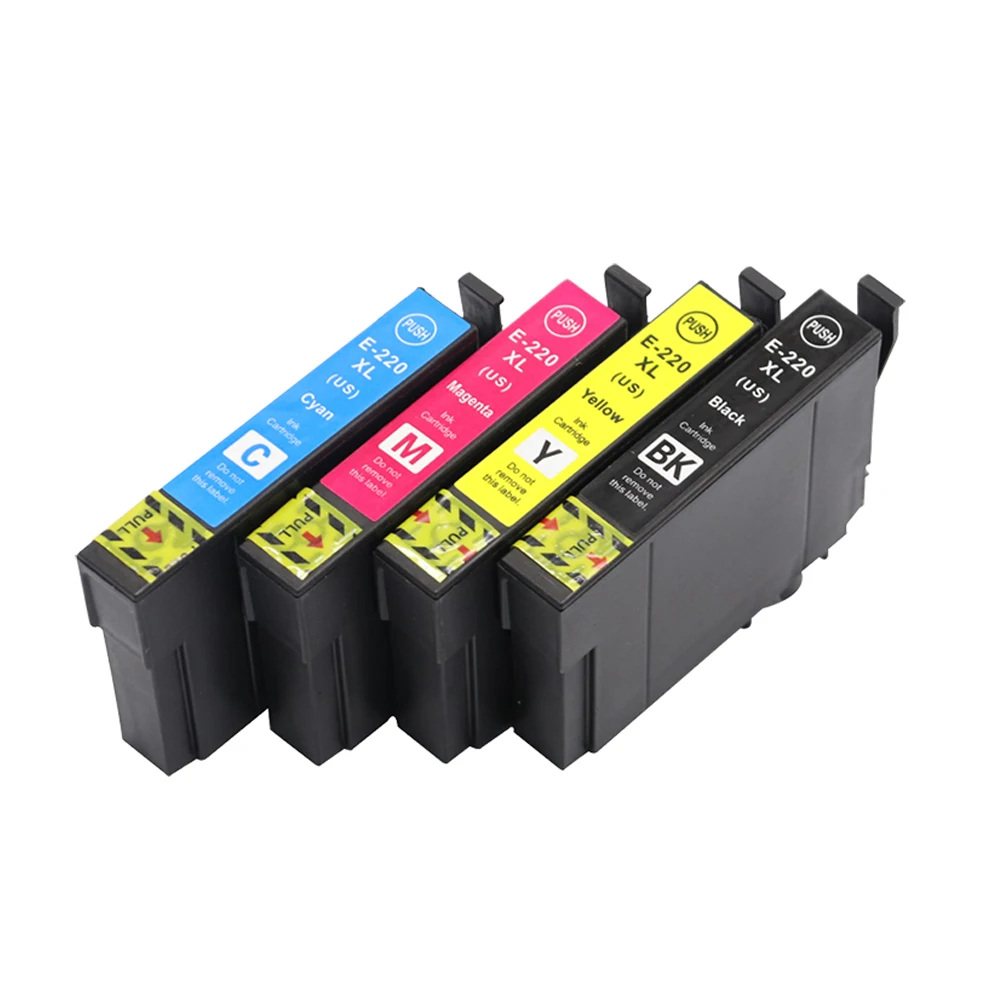 Compatible pour Epson 220xl T220 cartouche d'encre Compatible pour Epson WorkForce WF-2630 WF-2650 WF-2660 XP-320 XP-420 encre d'imprimante