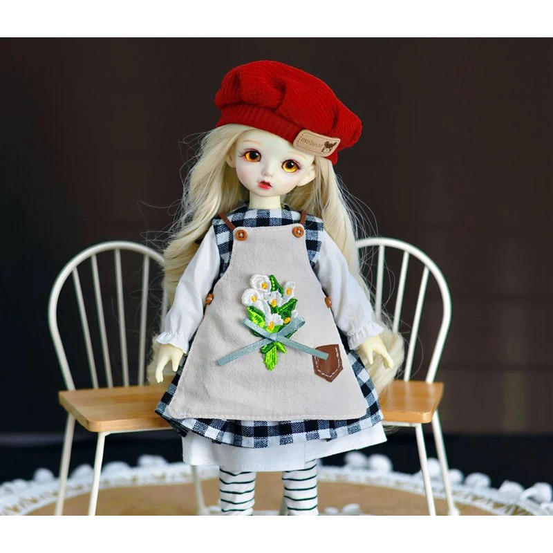 Cute Fashion Dress Whole Set Lolita Style 1/6 BJD Doll Changing Clothes 30cm Doll Children and Girls Toy Gift