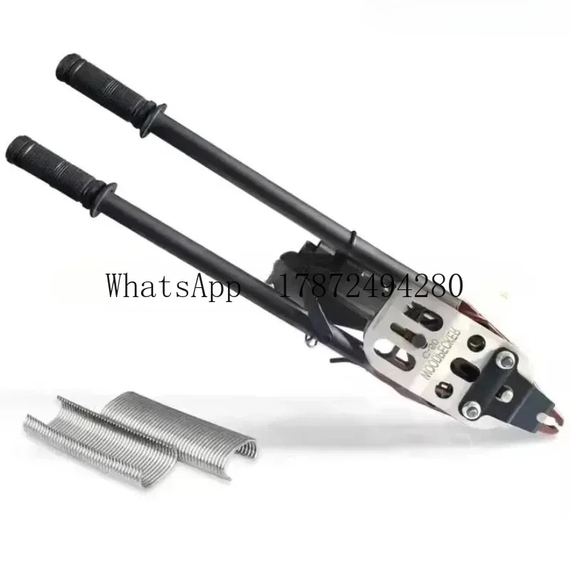 C-ring Nailer for Wire Cages, Gabion Fastening 0 Profes-sional Manual H-og Ring Plier for Gabion Fixing