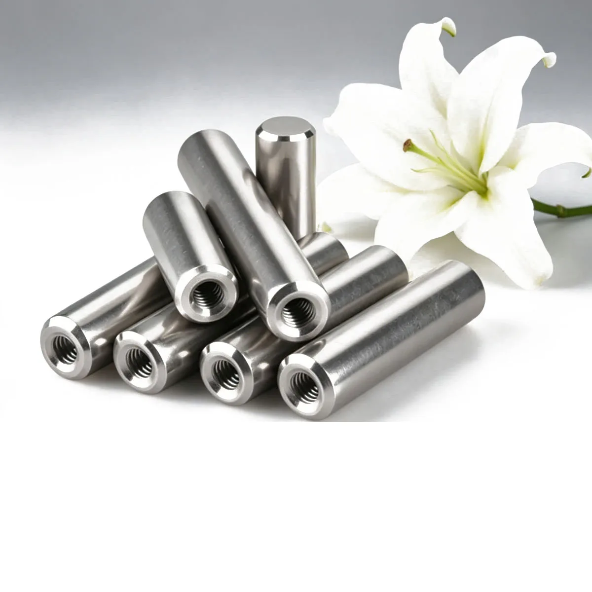 304 Stainless Steel Internal Thread Cylindrical Pin Internal Thread Positioning Pin M3 M4 M5 M6 Outer Diameter 4-12mm