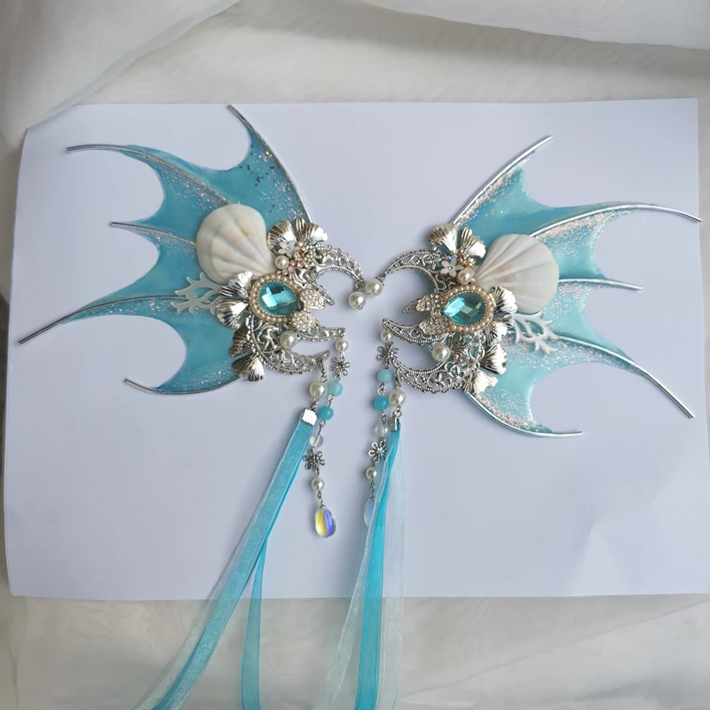 Oreilles de sirène COS, oreilles dégradées, coiffure de magicien féerique, accessoires pour cheveux, accessoires de sirène, Photo Cosplay, nouvelle collection