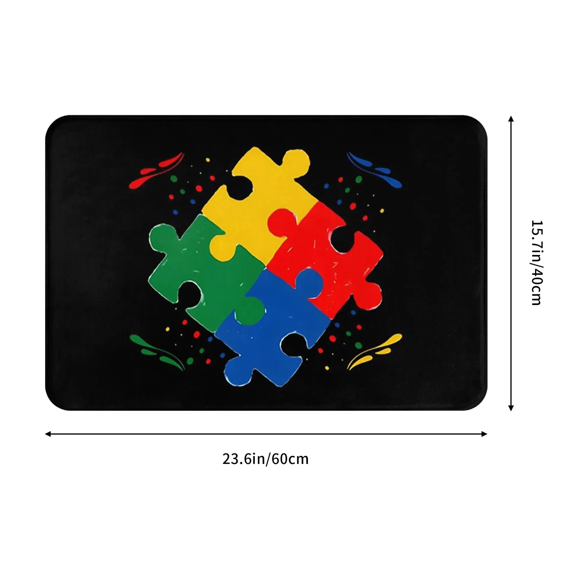 Autism Communication Speech Therapy Proud Autism Mom Non-slip Doormat Floor Mat Kitchen Entrance Home Living room Footpad Mats