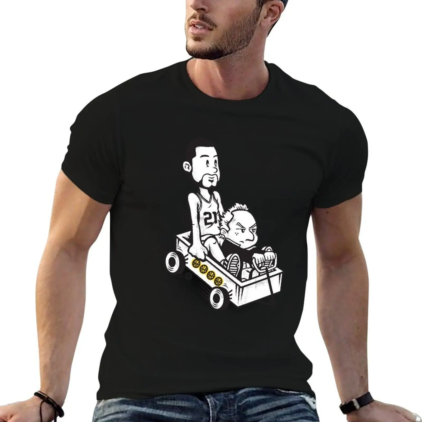 Fundamental Duo T-Shirt graphic t shirt vintage basketball graphic tees t shirt for men