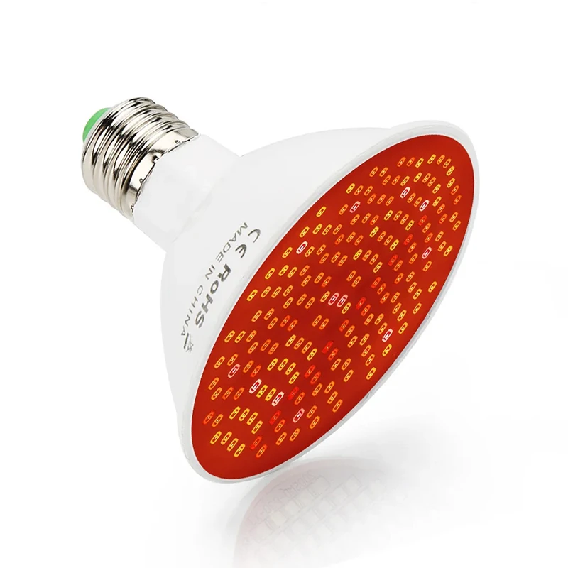 Led 660nm vermelho e 850nm perto infravermelho combo dispositivo de terapia para cuidados com a pele alívio da dor lâmpada de terapia de luz vermelha com clipe de lâmpada