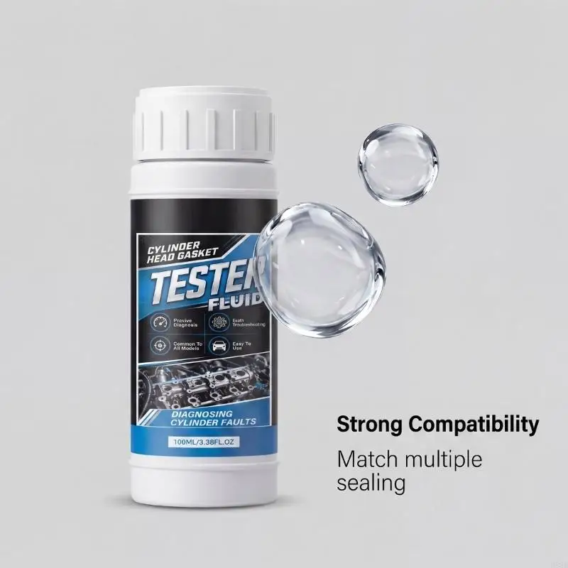  Cylinder Head Leak Diagnostic Liquid Cylinder Leakage Tester for Car Truck Water Cooled Engine Cooling System