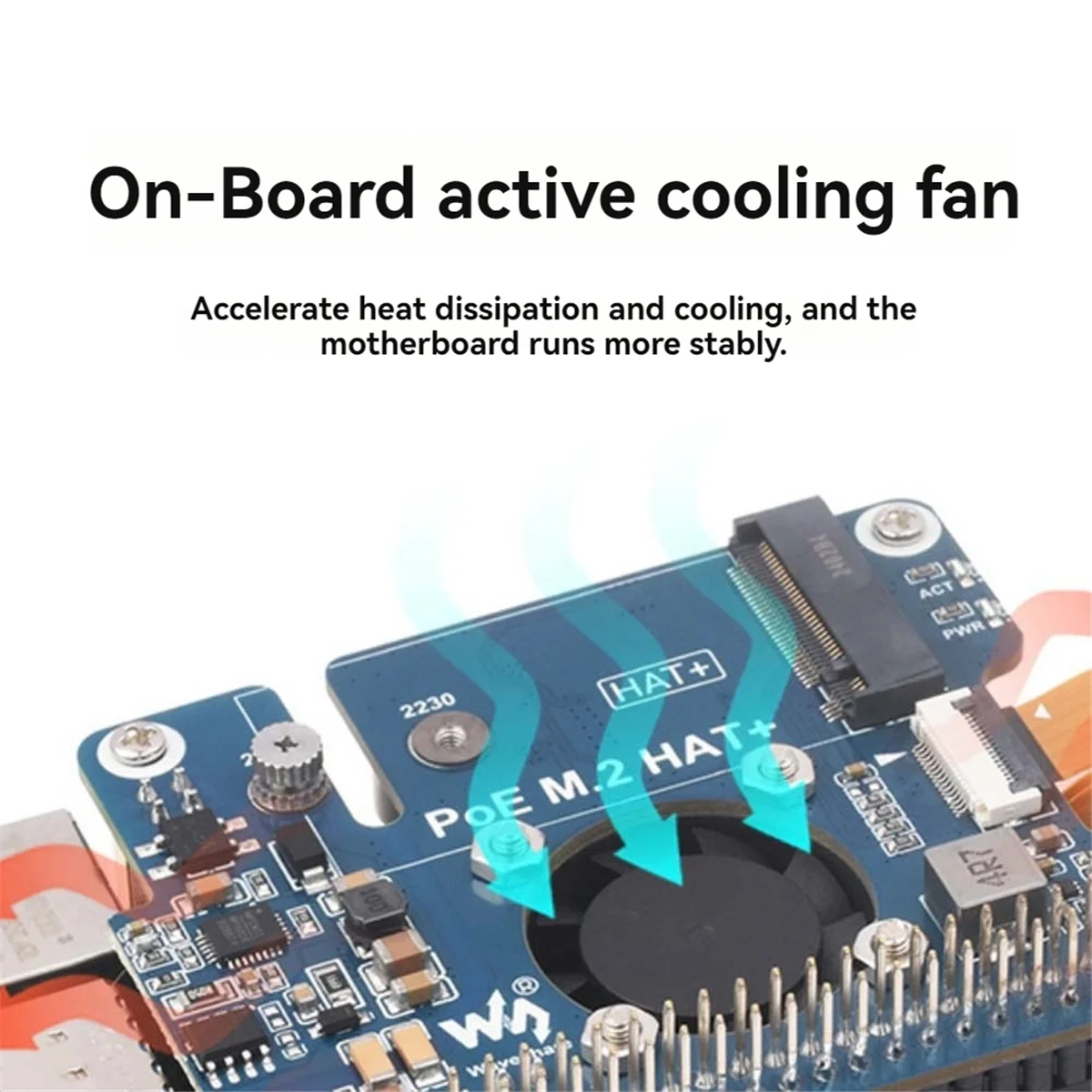 Per Raspberry Pi 5 POE + PCIe a M.2 NVMe SSD Board HAT + Pi5 2242/2230 Alimentazione over Ethernet Supporto Protocollo NVMe M2