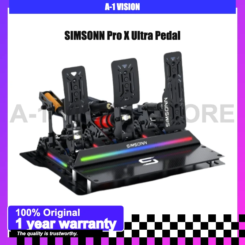 SIMSONN Pro X Ultra 油圧式2ペダル（アクセル+ブレーキ）3ペダル