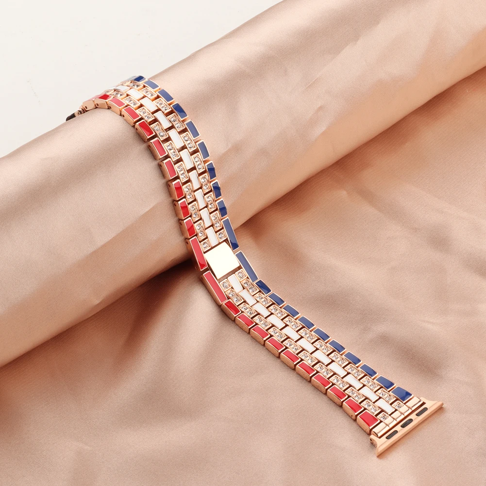 Metal+Diamond Strap For Apple Watch Ultra 8 749mm 45mm 41mm International Bracelet For iWatch 6 5 4 3 SE 44mm 42mm 40mm38mm band