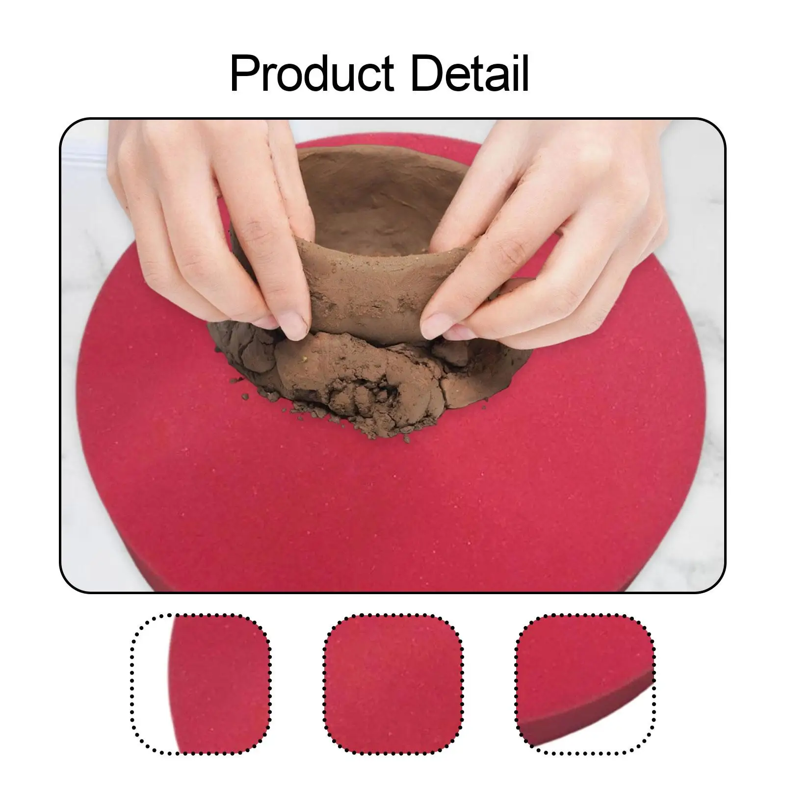 Sponge Pottery Trimming Table Runner Comfortable Pottery Foam Pad Glazing Shaping for Clay Projects