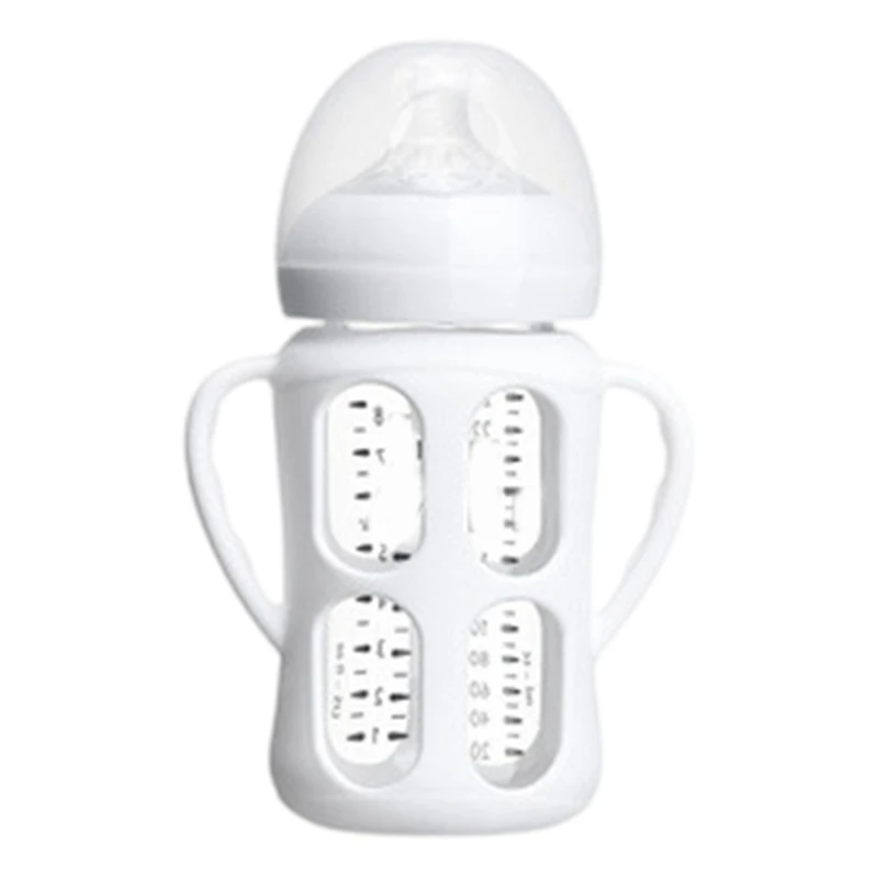 125/160/240ML Bottle Sleeve Baby Milk Bottle Handle Case Protector 125/160/240ML Encourages Independent Eating