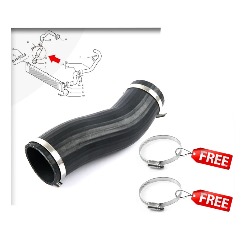 

INTERCOOLER TURBO HOSE PIPE FOR PEUGEOT BOXER 2.2 3.0 HDI 1344787080 (2006+ON)