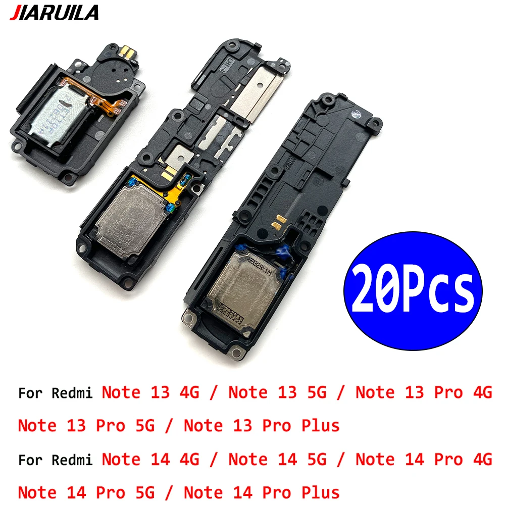 

20 шт., новинка для Xiaomi Redmi Note 13 14 Pro Plus 4G 5G, громкий динамик, зуммер, звонок, запасные части, аксессуары