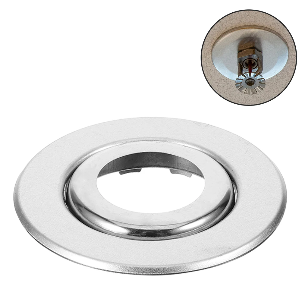 

5pcs Head Stainless Steel Wall-Mounted Guard Ceiling Decorative Plate Fire Sprinkler Flange Pipe Sprinkler Part Wall