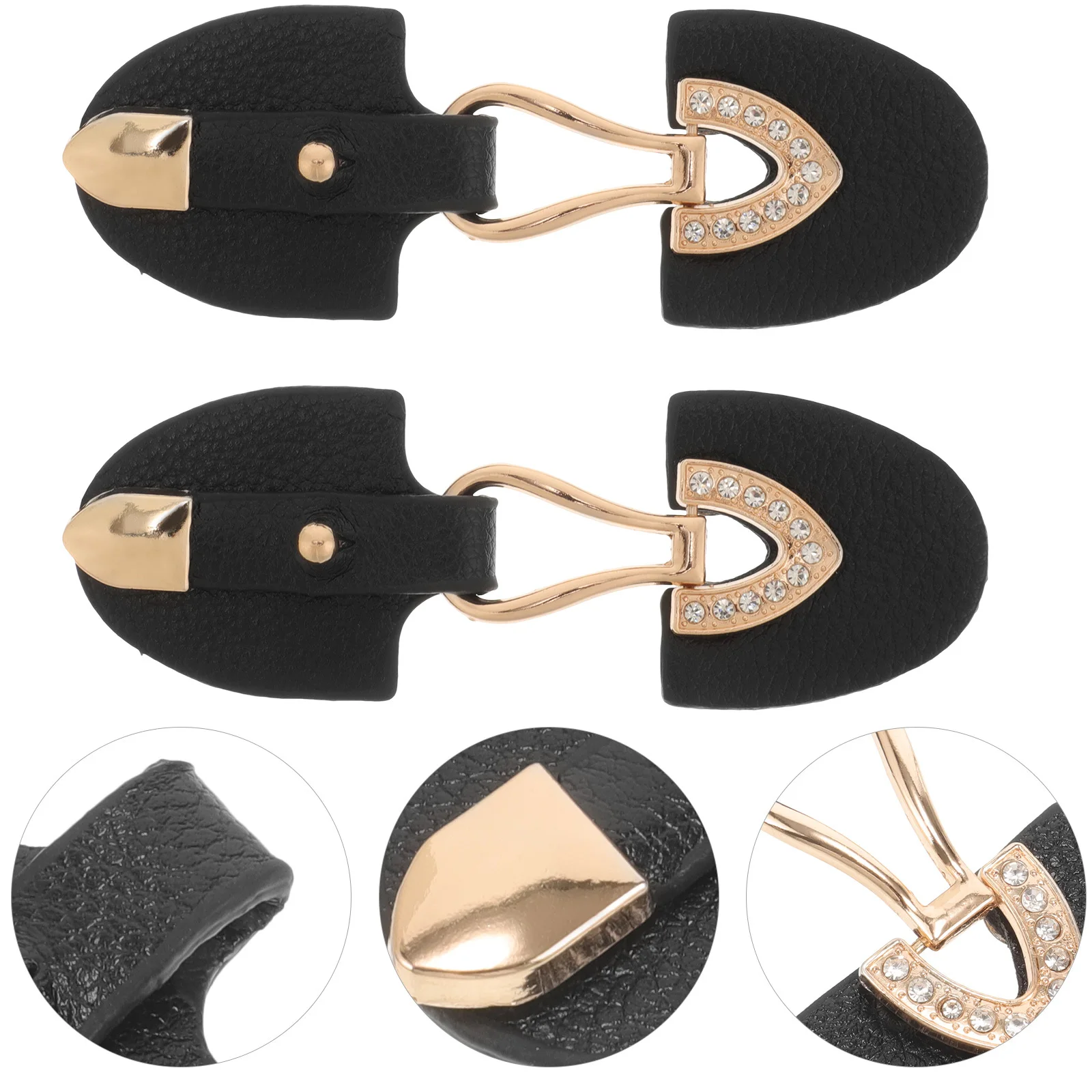 1 زوج مشبك معدني أنيق ملحق سترة واقية سترة معطف تبديل المشابك DIY بها بنفسك أزرار الملابس الزي الزخرفية