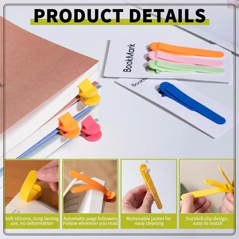 علامات كتاب موثوقة للقراءة للنساء، 6 قطع من ملحقات الكتب الملونة، مشبك إشارة مرجعية، إشارات مرجعية للنساء، هدايا، علامات كتاب لـ