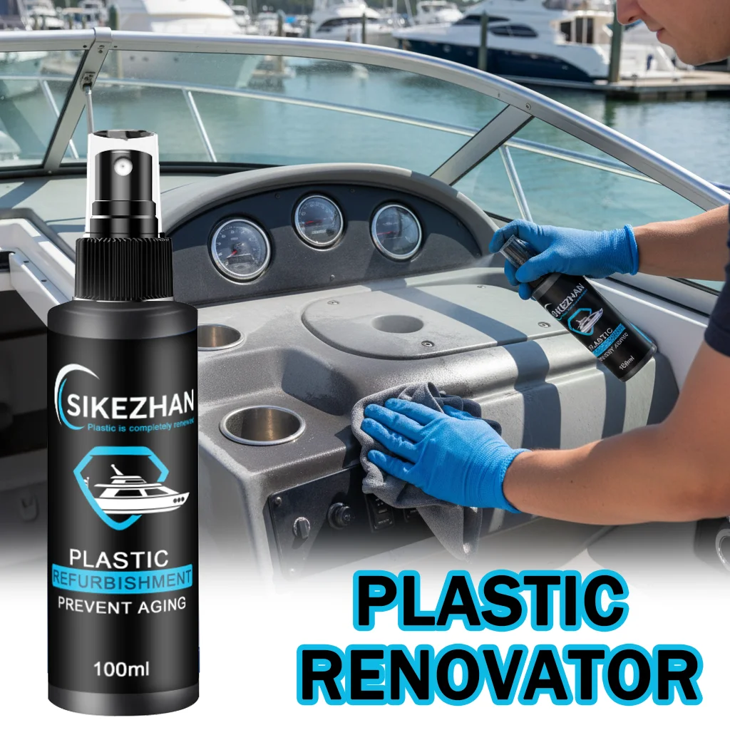 

Реставратор пластика для лодок — средство для восстановления морского пластика для выцветшей отделки и аксессуаров, защиты от ультрафиолета и длительного блеска