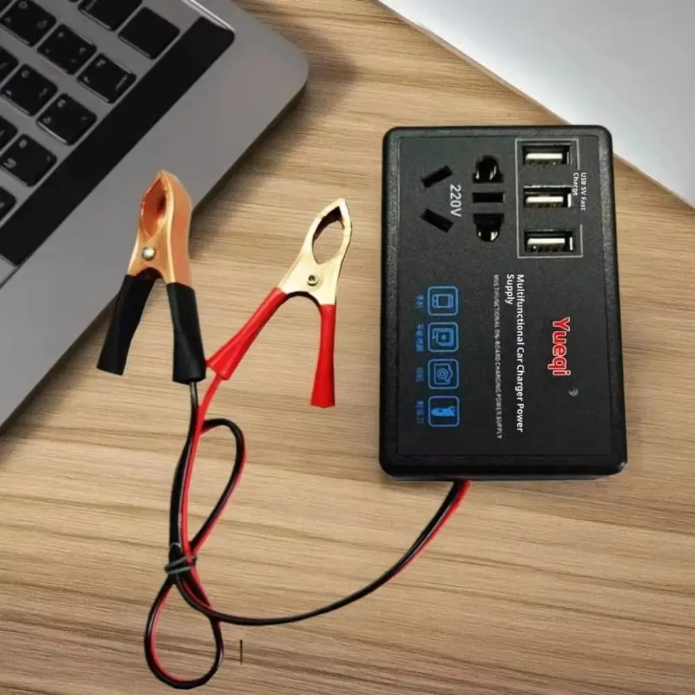 200W Car Power Inverter DC 12V/24V To DC 220V USB Port Vehicle-mounted Inverter Universal Voltage Conversion