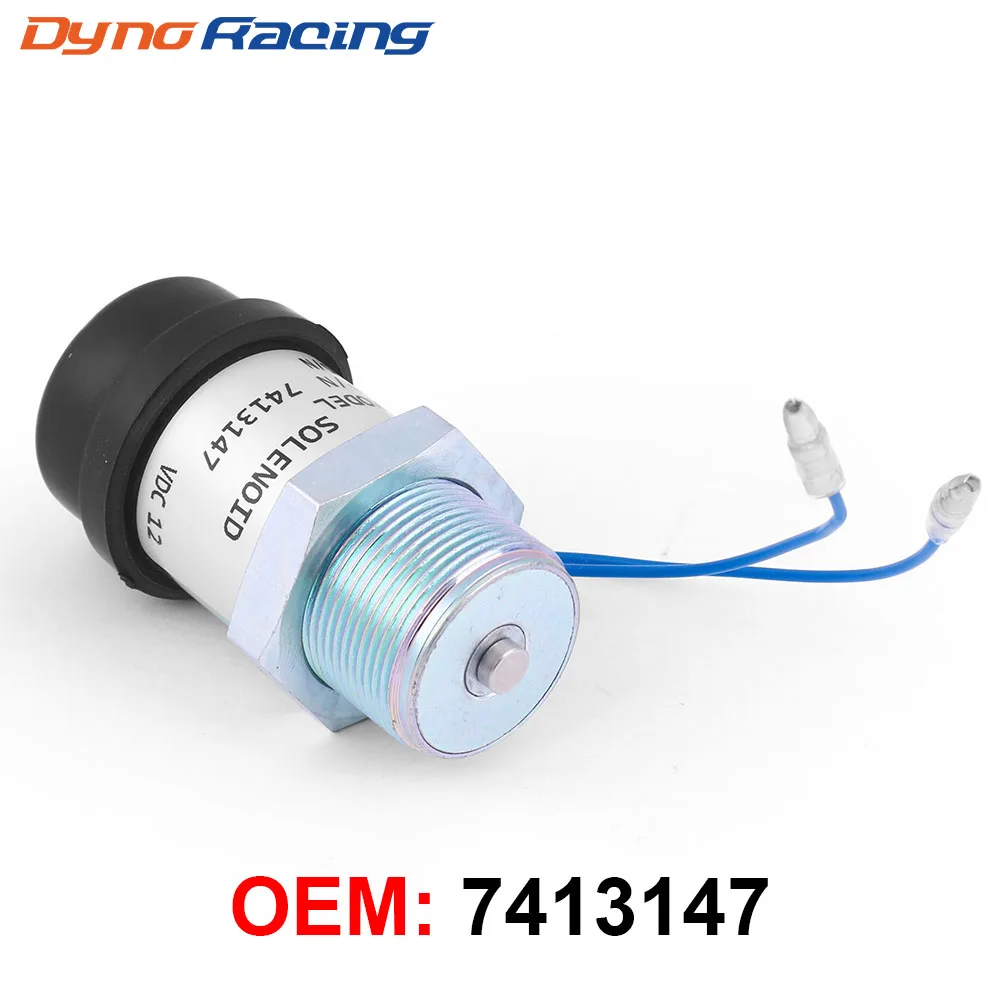 

12V Stop Solenoid valve 7413147,MM409-67001,195-8411,30L87-00060,30A87-00060 for S3L2-E2 S4L2 L2E K3 E305C/K4N EB12.4 UKFSS113