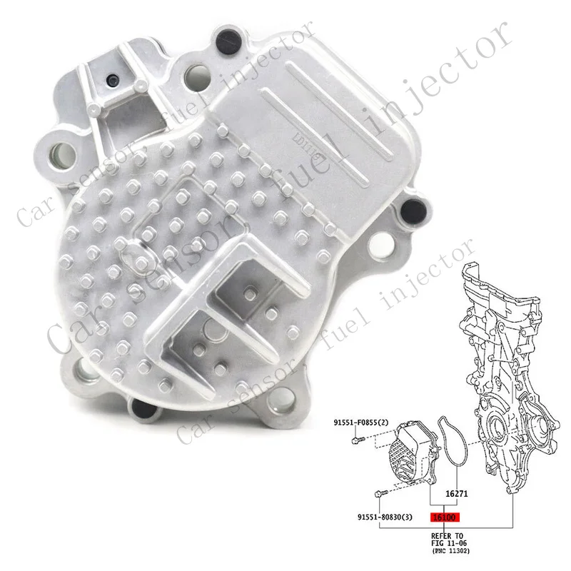 Q+ Engine Electric Water Pump 161A0-29015 For Toyota Prius 2010-2015 CT200h WPT-190