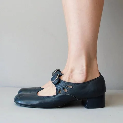 Retro Mittelalterliche Damenschuhe Mary für Alle Jahreszeiten, Weiche Sohle, Frühling, Niedriger Absatz, Freizeitschuhe mit Schnallenriemen, Bequemes Schuhwerk 2026 – Detail 7