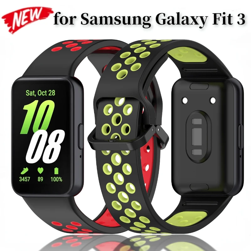 

Silicone Strap for Samsung Galaxy Fit 3 Band Sport Bracelet Smartwatch Samsung Galaxy Fit 3 Belt Replaceable Correa Wristband