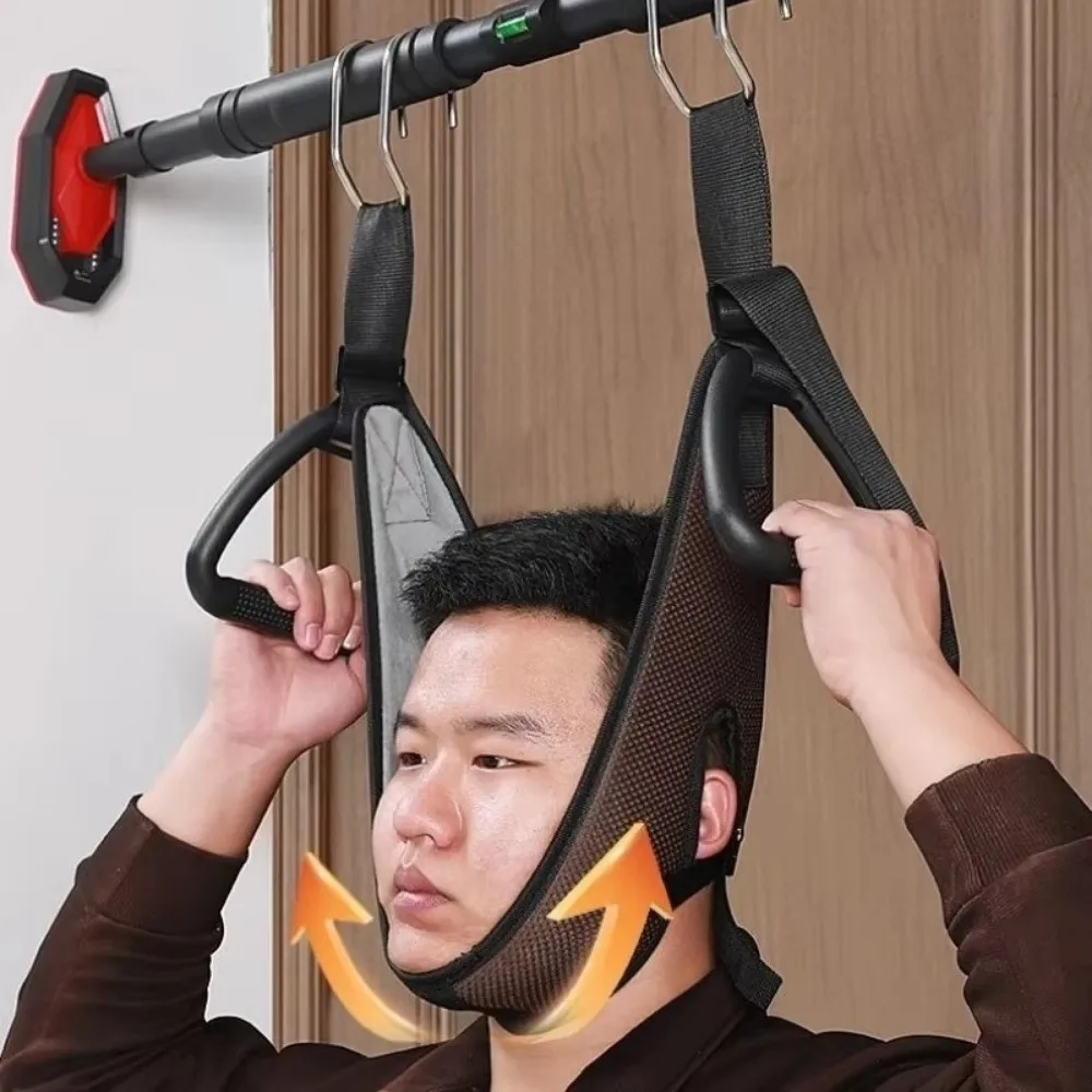 Attelle de traction cervicale horizontale réglable pour usage domestique, sangle de massage suspendue pour le cou