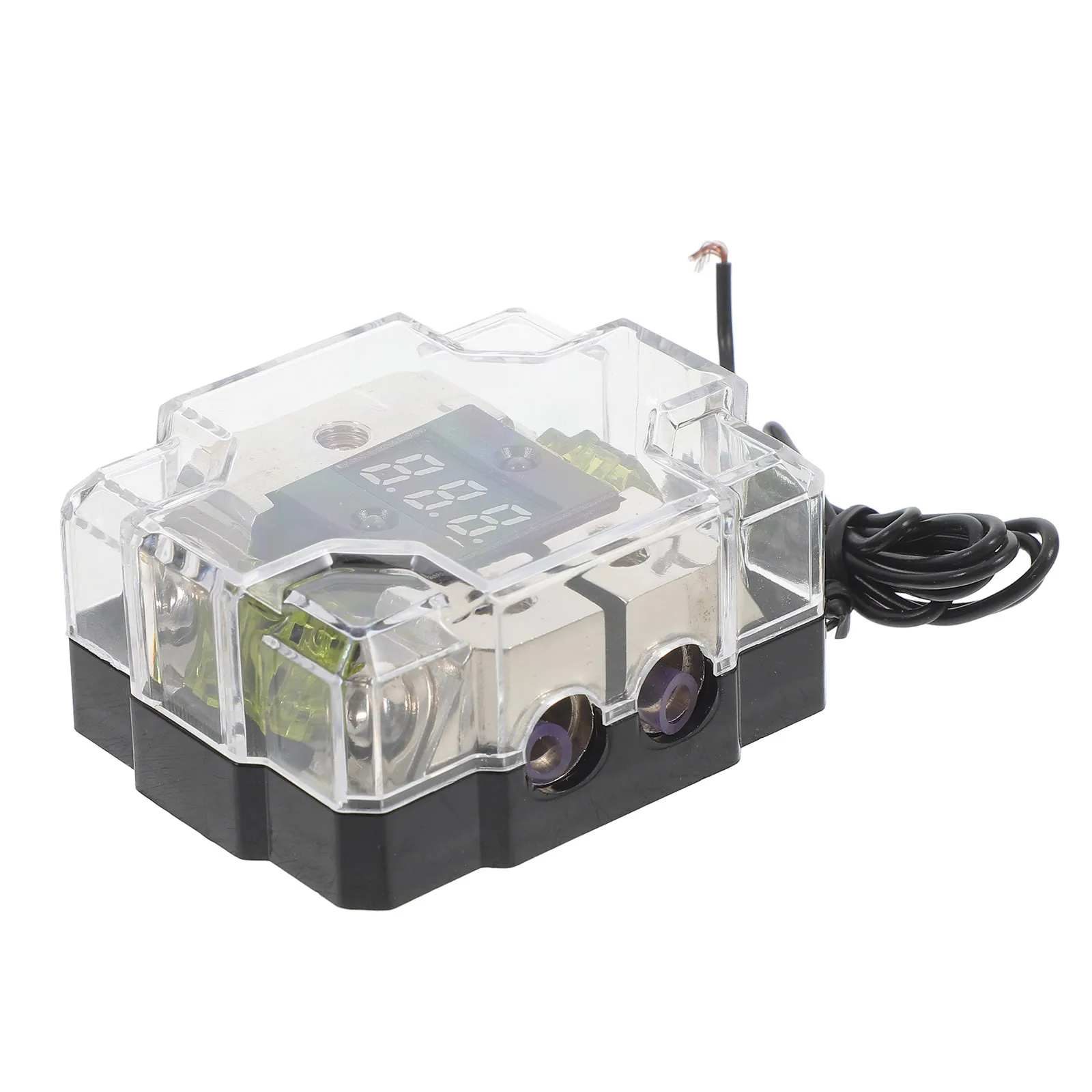 

Digital Display Fuse Holder Auto Audio Amp Simple Installation Speaker Distribution Multifunctional Car Marine