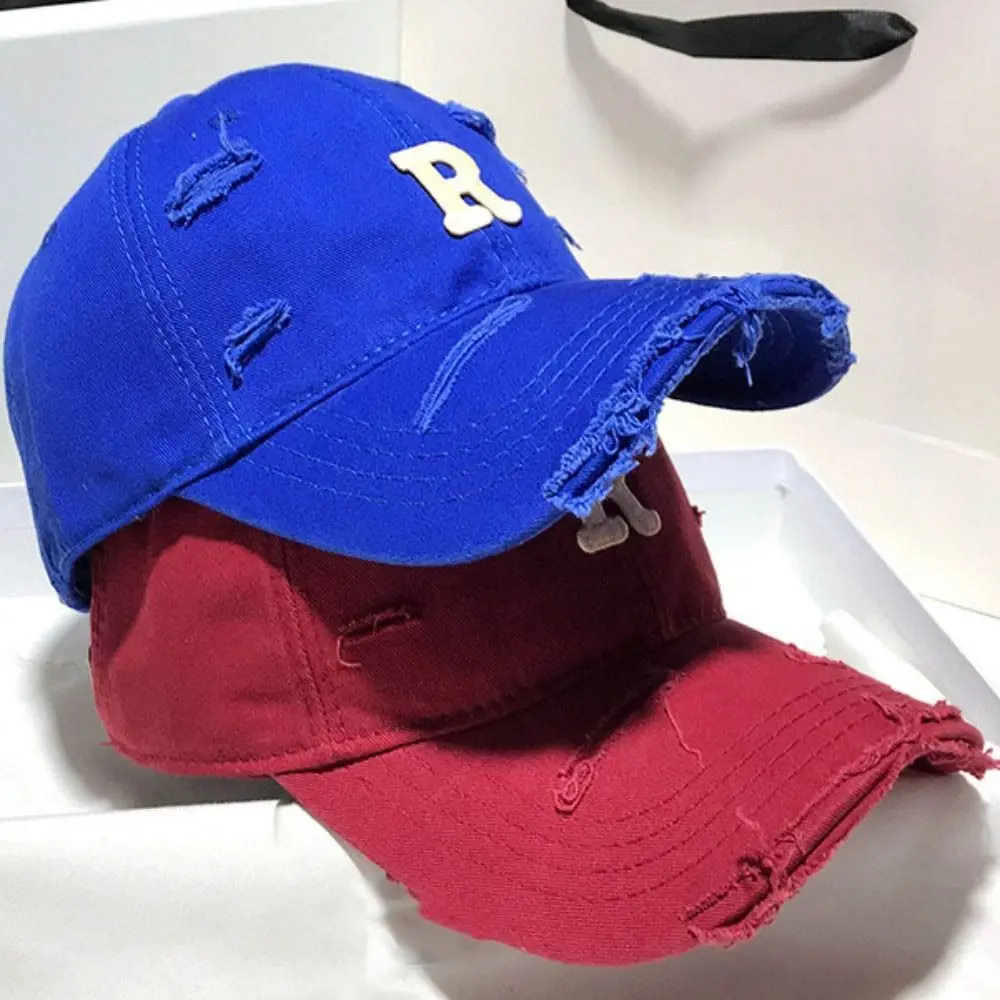 

Хлопковая бейсболка большого размера, регулируемая моющаяся винтажная кепка с утиным языком, удобная анти-УФ-кепка с большой головкой