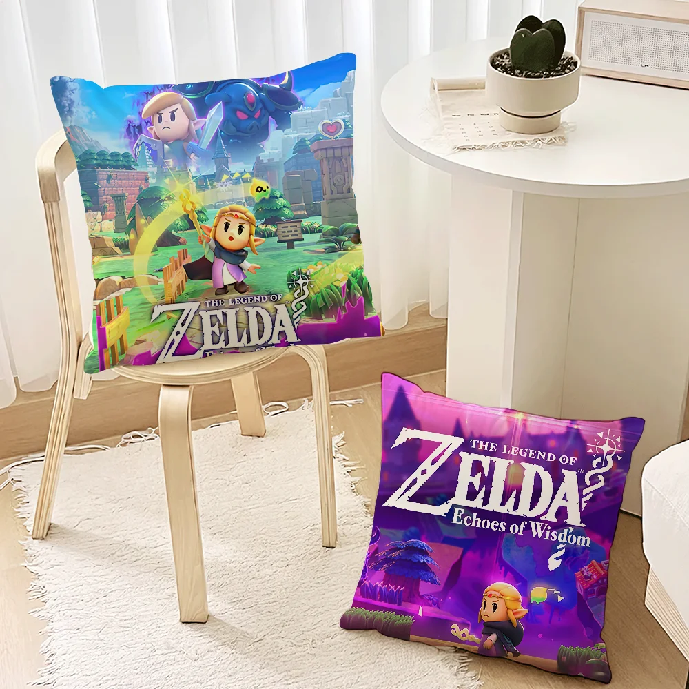 Game The L-Legend of Z-Zelda Pillow Case Living Room Accent Couch Back Support Square Lounge Restful Nap Companion ﻿