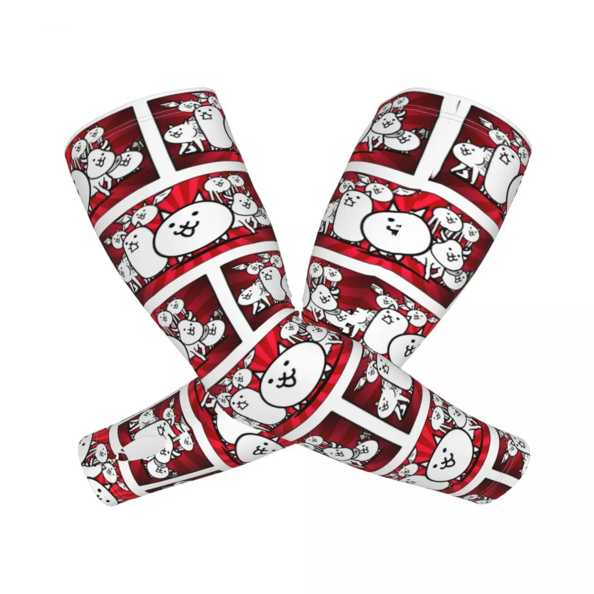 

Nyanko, боевые кошки, уличные рукава для рук, защита от солнца и ультрафиолета, летние ледяные шелковые велосипедные татуировки, рукава