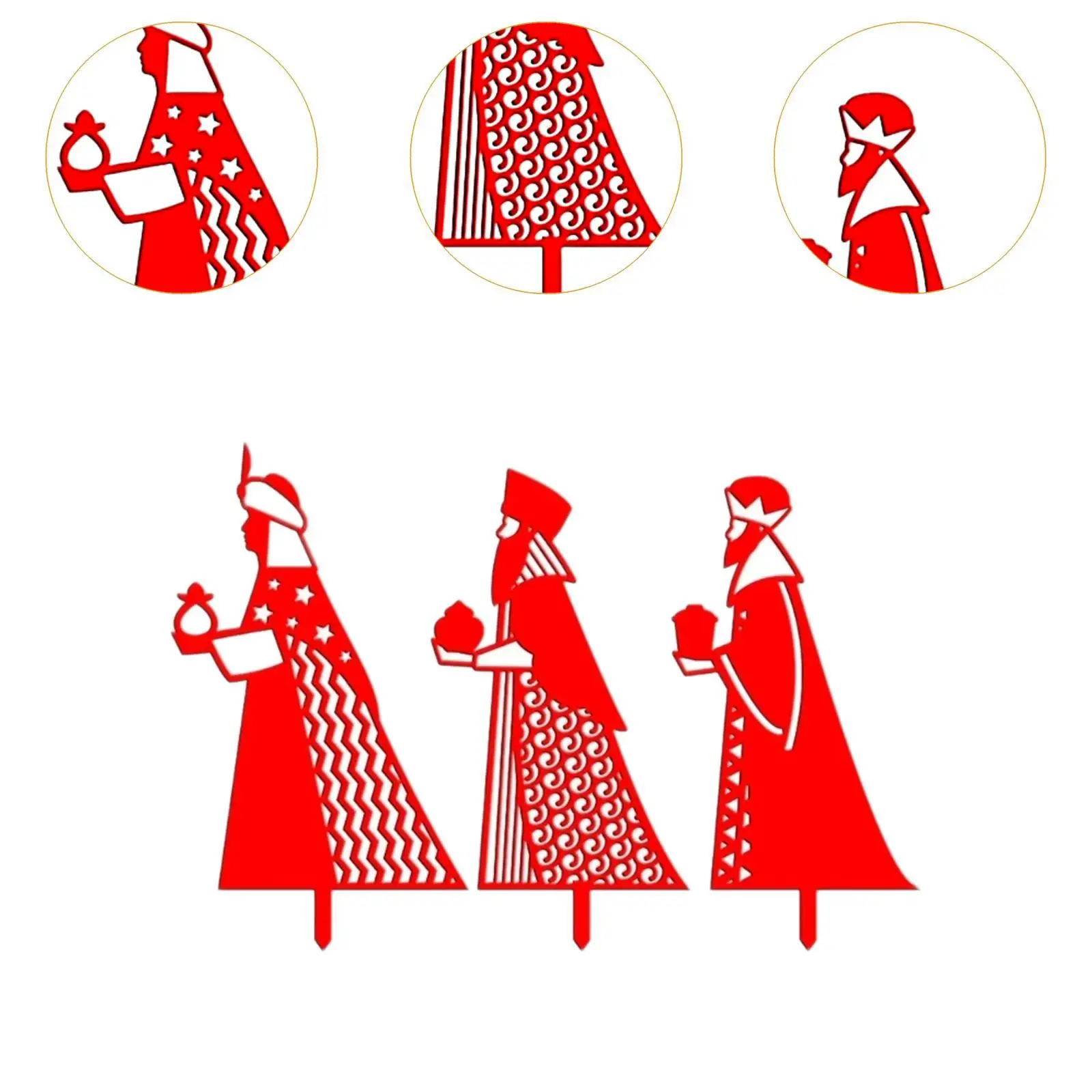 Christmas Yard Sign Stake Decor Flowerbed Decor Pathway R Decor Lawn Garden Stake