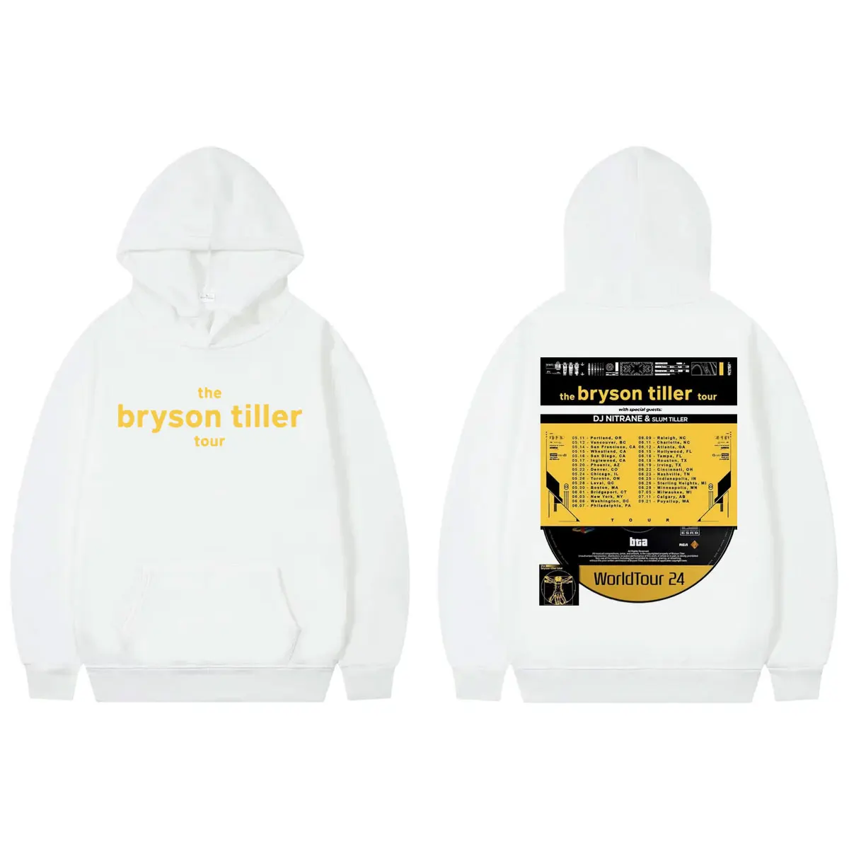 

Rapper Bryson Tiller 2024 Tour Graphic Hoodies Harajuku Hip Hop Oversized Pullovers Men Women Fashion Casual Hooded Sweatshirts