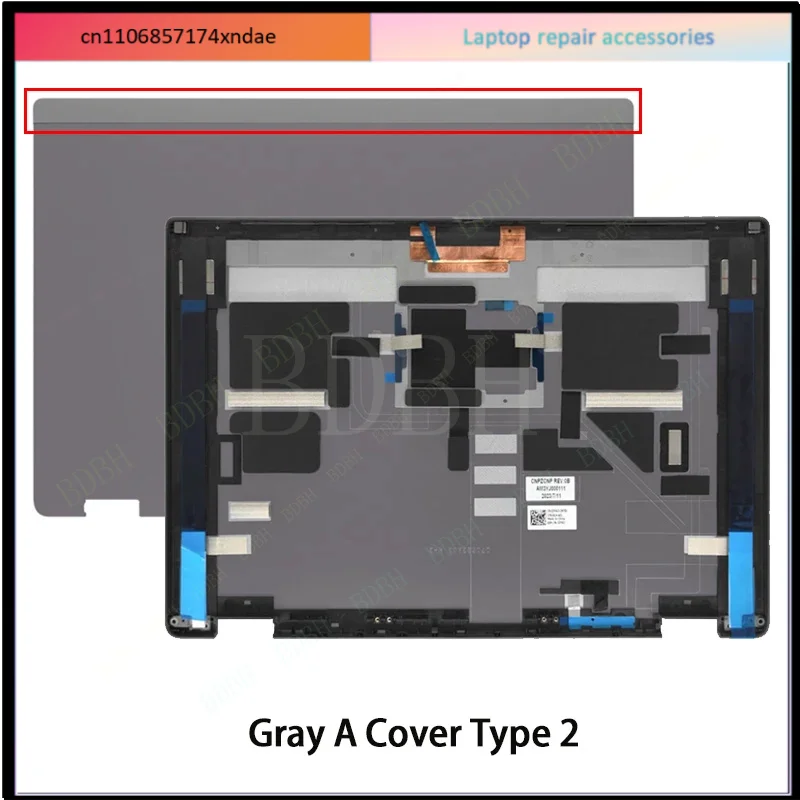 Screen  Top Cover For DR Latitude 7440 E7440 2 in1 Laptop  0CWC6G 0JFHG2 Rear Lid Top Case Gray LCDScreen  Top Cover