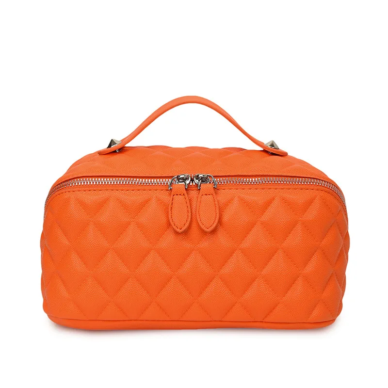 New Multi Functional Handheld Toilet Bag Women's Travel Commuter Makeup Bags Fashion PU Waterproof Cosmetic Storage Pouch