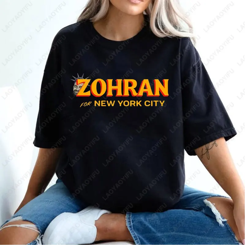 

Футболка Mayor Mamdani от 10%, футболка Mayor Mamdani, первые мусульманские футболки Mayor NYC, модные хлопковые топы Zohran для Нью-Йорка