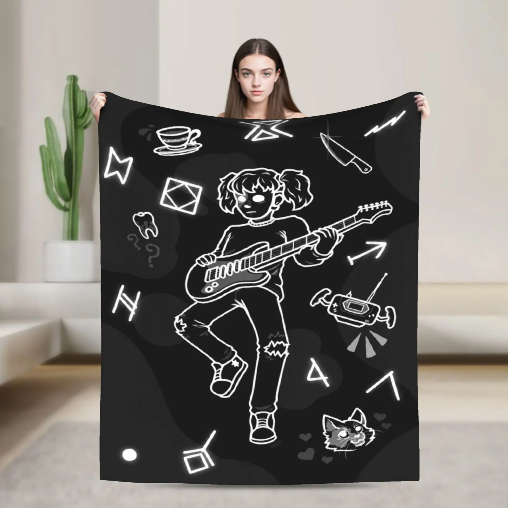  Sally Face Sal Fisher Indie Accessories Blanket Soft Fleece  Throw Blankets Comfortable Rug Piece