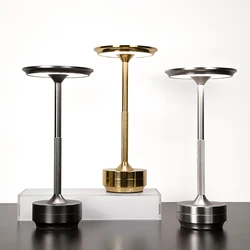 Rechargeable Table Lamp LED Touch Sensor Desktop Night Light Wireless Reading Lamp for Restaurant Hotel Bar Bedroom Decor Light