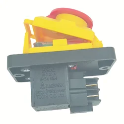 KJD12 250V 4-Pin Start Stop No Volt Release Push Button Switch NVR Common to Woodshop and Metalwork Machines