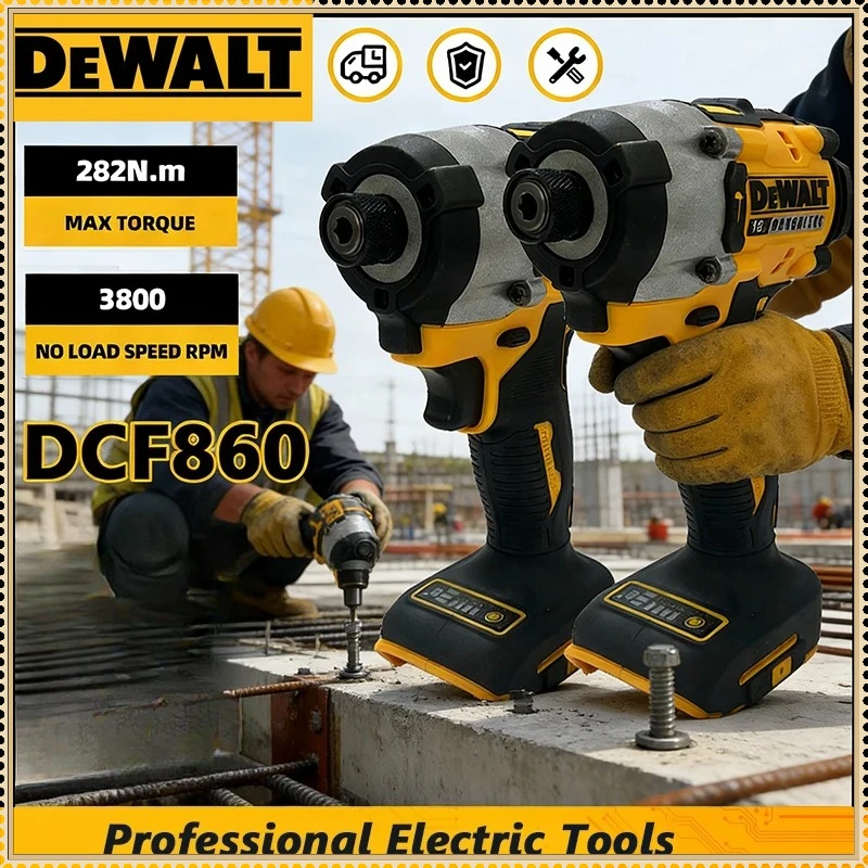 

Аккумуляторная компактная дрель-шуруповерт Dewalt DCF860, бесщеточная, электрическая, перезаряжаемая, электроинструмент