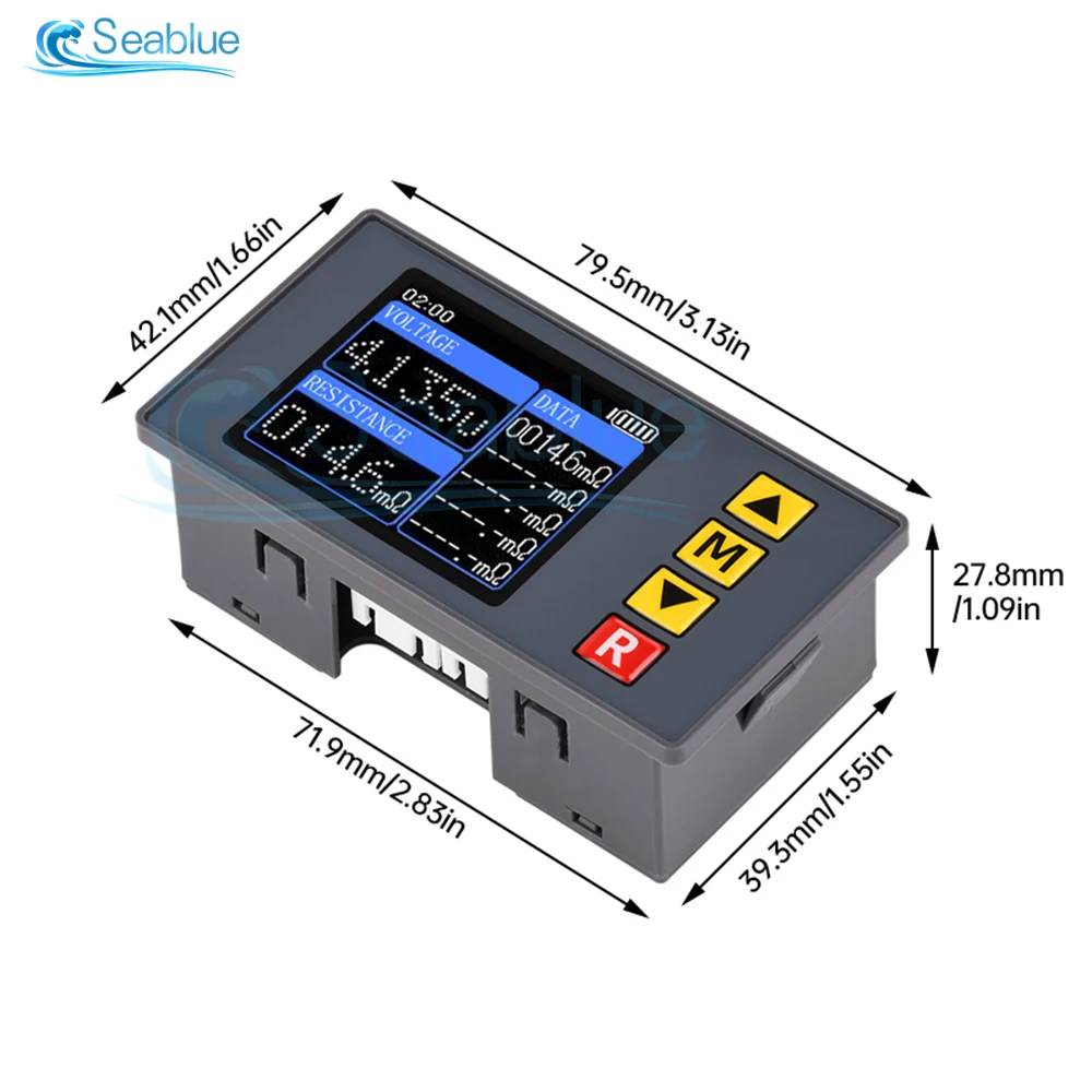 Originele Vierlijns TS457 DC5V Hoge precisie Lithiumbatterij Interne Weerstandsmeter Tester Kwaliteitsdetector 18650 Droge Batterij