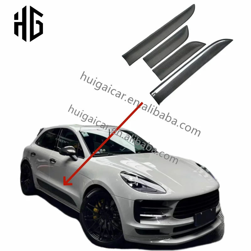 

Left Right Car Door Panel Trim Sticker Protective Styling Accessories for Porsche Macan 2014-2024 Door Trim Panel Strips Sticker