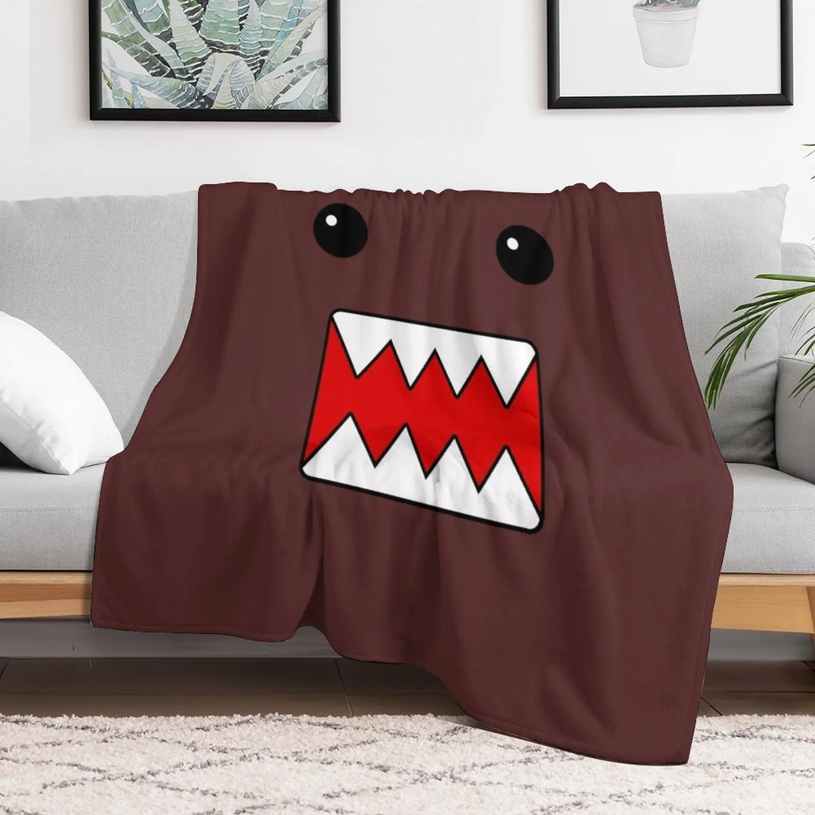 Domo looks into the soul Throw Blanket Large Single warm for winter Soft Beds Blankets