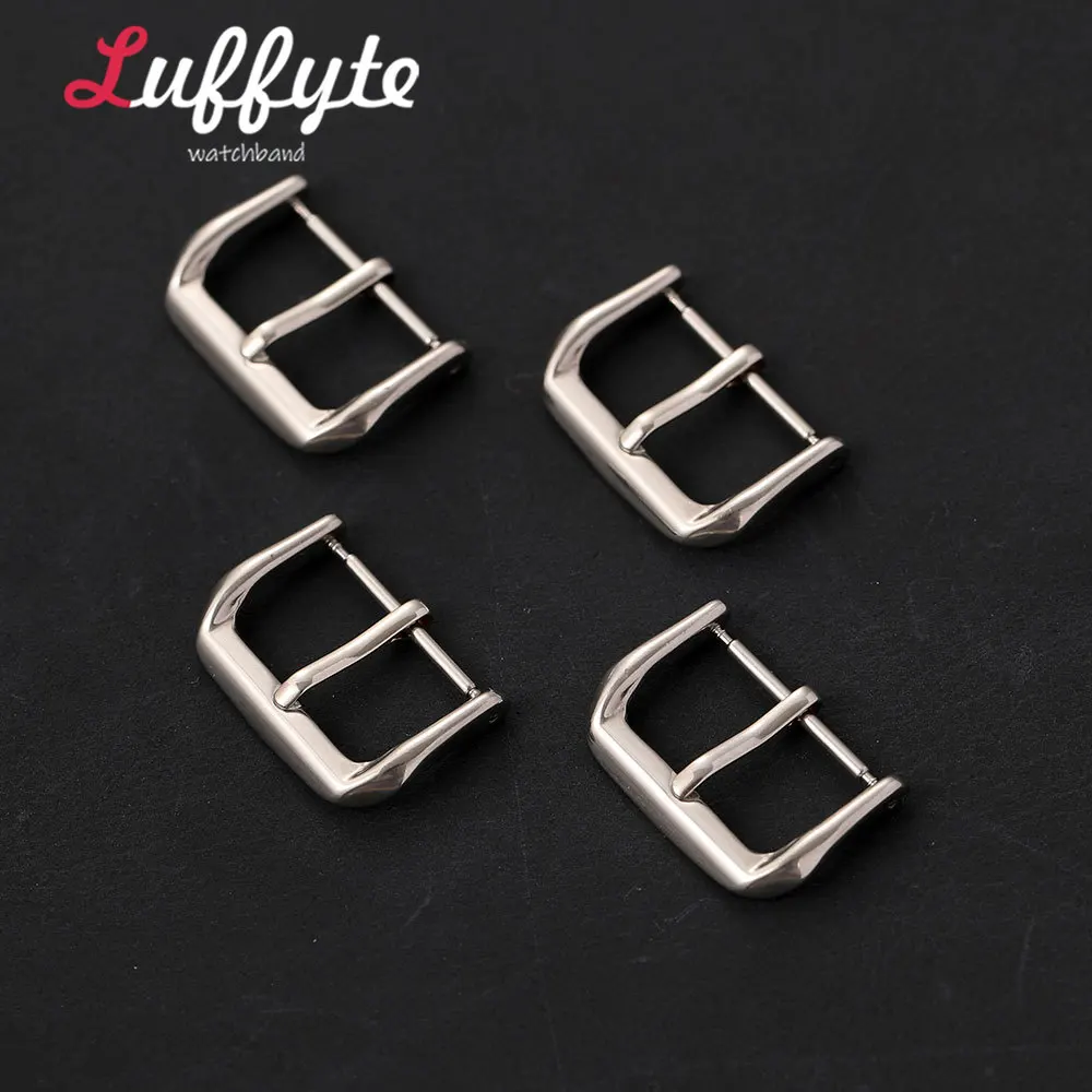 Stainless Steel Clasp Band 16mm 18mm 20mm 22mm Solid Metal Accessory Replacement Watch Strap Buckle